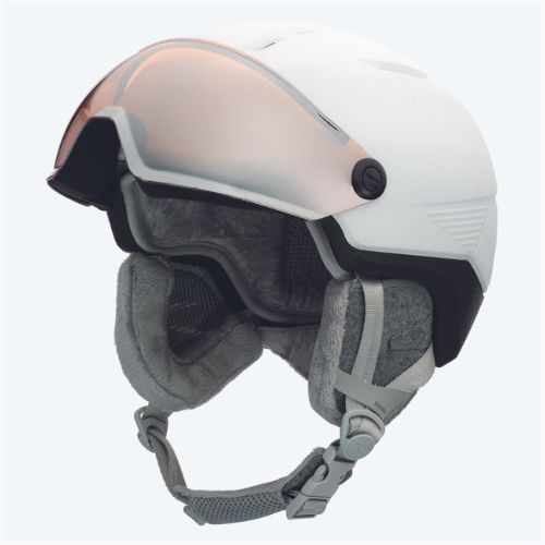 Skihelm für Frauen Rossignol Fit Visor Impacts white/orange/silver