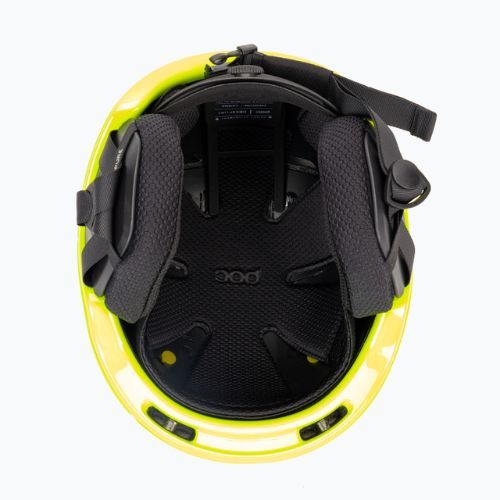 Skihelme für Kinder POC POCito Obex MIPS fluorescent yellow/green