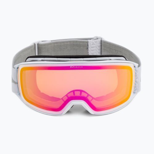 Skibrille Alpina Nakiska Q-Lite white matt/pink