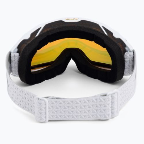 Skibrille Alpina Nakiska Q-Lite white matt/pink