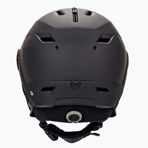 Skihelm Herren Salomon Pioneer Lt Visor Photo Sigma schwarz L415322