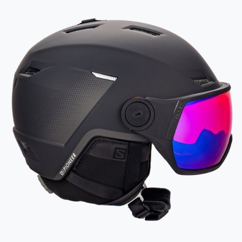 Skihelm Herren Salomon Pioneer Lt Visor schwarz L411999