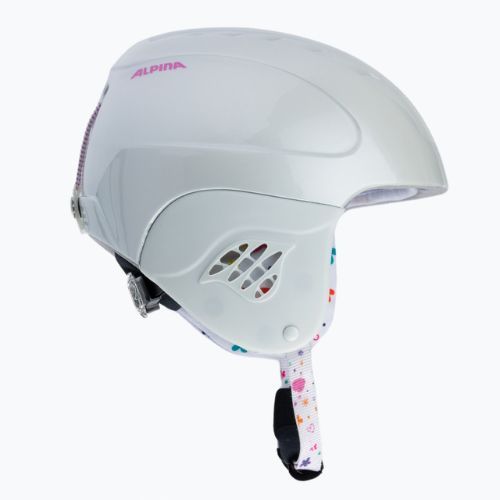 Skihelme für Kinder Alpina Carat white/deco