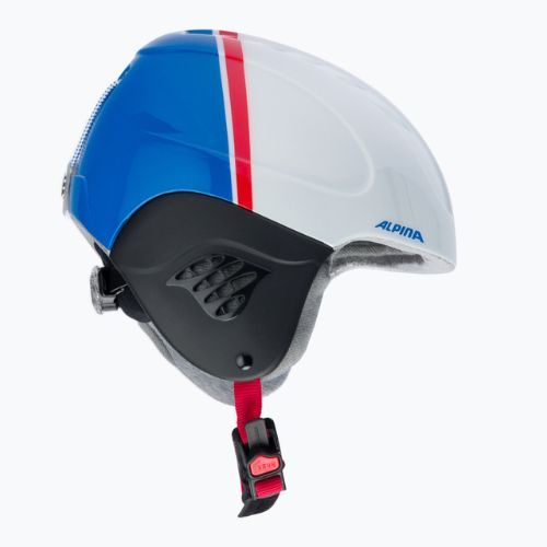 Skihelme für Kinder Alpina Carat white/red/blue