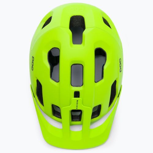 Fahrradhelm POC Axion SPIN fluorescent yellow/green matt