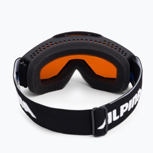 Skibrille für Kinder Alpina Piney black matt/orange