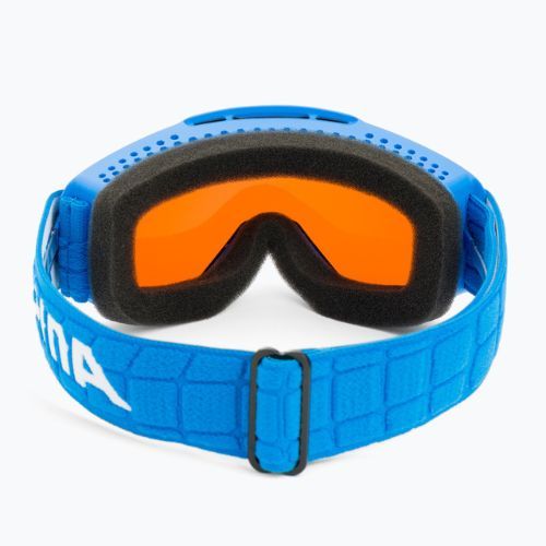 Skibrille für Kinder Alpina Piney blue matt/orange
