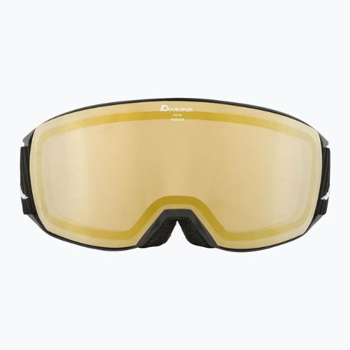 Skibrille Alpina Nakiska Q-Lite black matt/gold