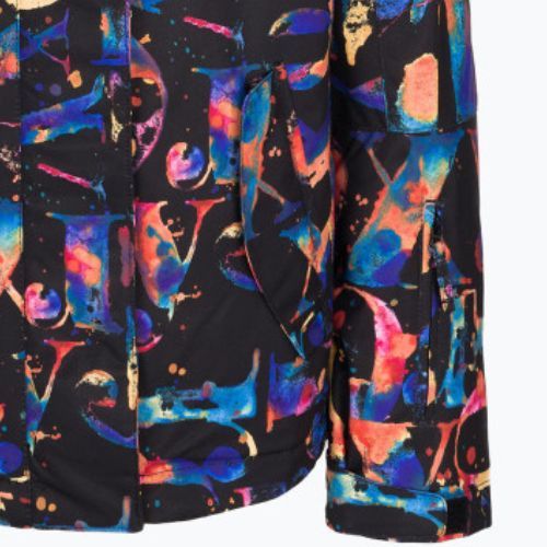 Snowboardjacke für Kinder ROXY Jetty Girl 2021 true black magic carpet