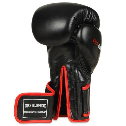 Bushido Boxhandschuhe mit Wrist Protect System schwarz Bb2-12oz