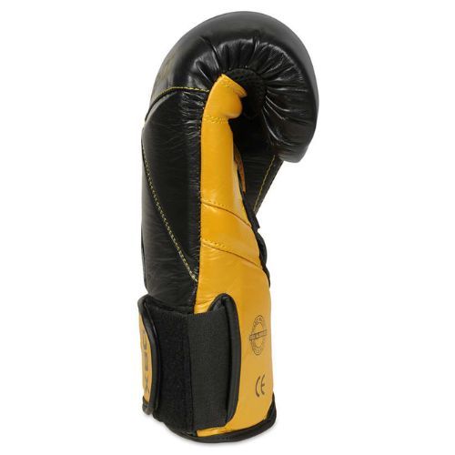 Bushido Naturleder Boxhandschuhe schwarz B-2v14-10oz