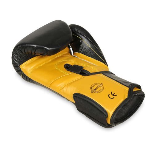 Bushido Naturleder Boxhandschuhe schwarz B-2v14-10oz