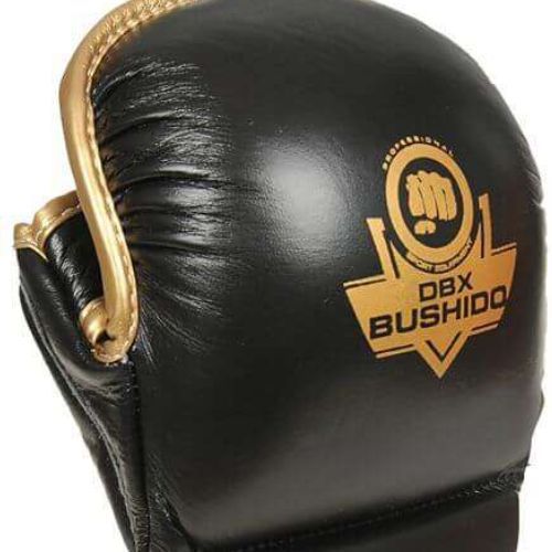 Bushido Leder MMA Training Sparring Handschuhe schwarz Arm-2011D-L