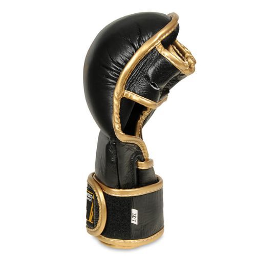 Bushido Leder MMA Training Sparring Handschuhe schwarz Arm-2011D-L