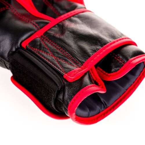 Bushido Sparring Trainingshandschuhe Leder schwarz ARB-415 14oz