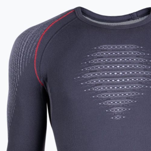 Thermo-Sweatshirt für Männer UYN Evolutyon UW Shirt charcoal/white/red