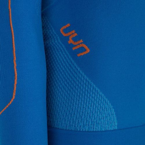 Thermoaktives Herren-Sweatshirt UYN Evolutyon UW Shirt blue/blue/orange shiny