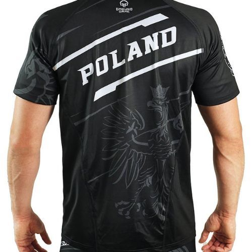 Herren GroundGame Polen Trainings-T-Shirt schwarz 21TRTSHPOLS