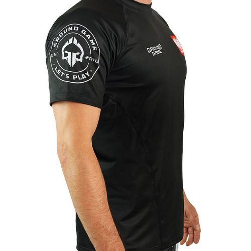 Herren GroundGame Polen Trainings-T-Shirt schwarz 21TRTSHPOLS