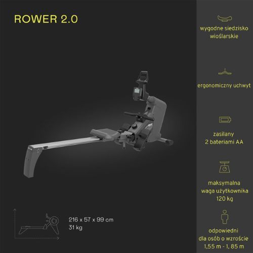 Kettler Axos Rudergerät 2.0 Schwarz RO1028-110