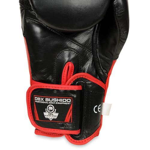 Bushido Boxhandschuhe mit Handgelenk schützen System schwarz Bb4-12oz