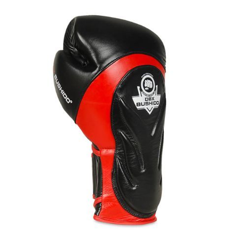 Bushido Boxhandschuhe mit Handgelenk schützen System schwarz Bb4-12oz