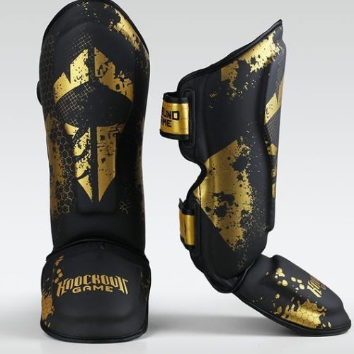 Ground Game Cage Gold Schienbeinschoner schwarz SHINGUCGOLDS