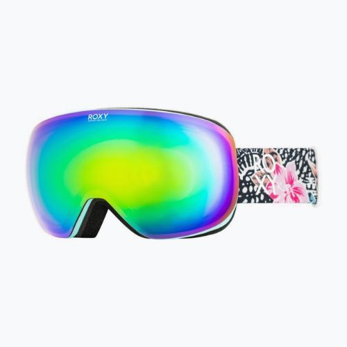 Snowboardbrille für Frauen ROXY Popscreen NXT J 2021 true black ubuda/nxt varia ml green