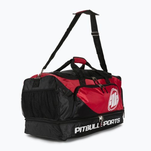 Trainingstasche Pitbull West Coast Big Duffle Bag Logo Pitbull Sports black/red