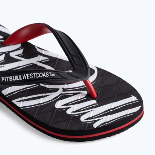 Herren-Flip-Flops Pitbull West Coast Flip Flop El Jefe black/red