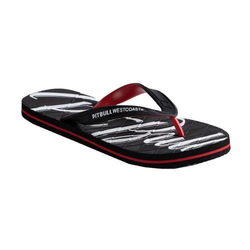 Herren-Flip-Flops Pitbull West Coast Flip Flop El Jefe black/red