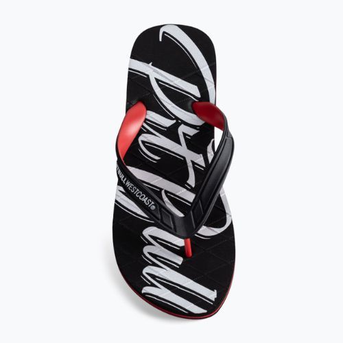 Herren-Flip-Flops Pitbull West Coast Flip Flop El Jefe black/red
