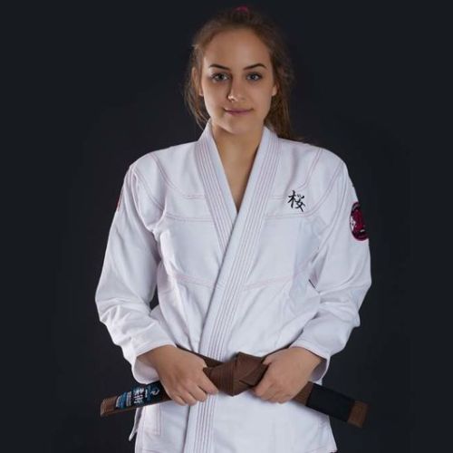 Ground Game Damen BJJ GI 'Sakura' weiß GISAKWHF1