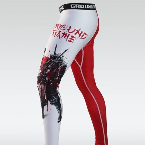Ground Game Kettei Herren Leggings rot und weiß