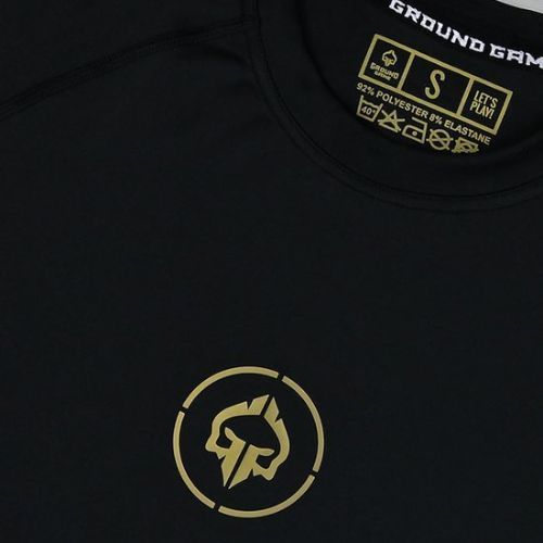 Herren Ground Game Athletic Gold Rashguard schwarz RASHATHGOLDLS