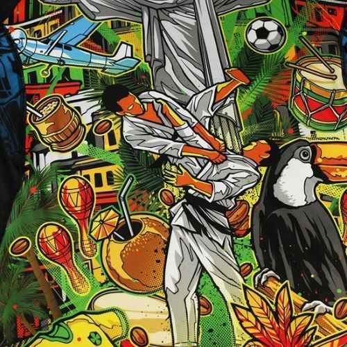 Herren Rashguard Ground Game Brasil Farbe 21RASHBRALS