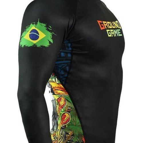 Herren Rashguard Ground Game Brasil Farbe 21RASHBRALS