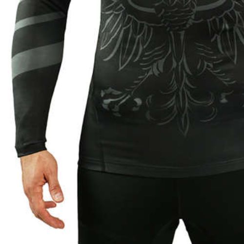 Herren Rashguard Ground Game Polen schwarz 21RASHPOLLS