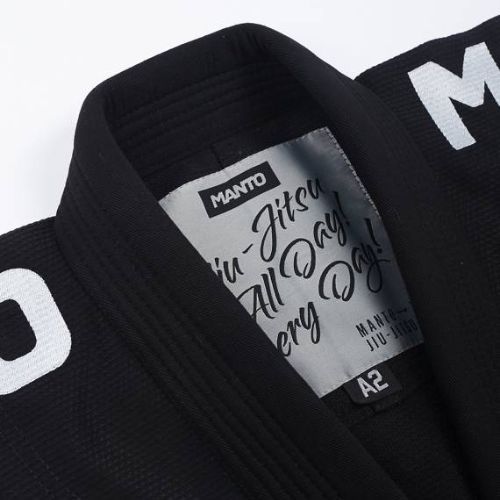 GI für Brazilian Jiu-Jitsu Herren MANTO X4 schwarz MNG978_BLK_A1