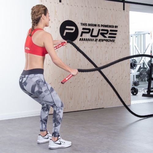 Pure2Improve Battle Rope Trainingsseil schwarz P2I200810