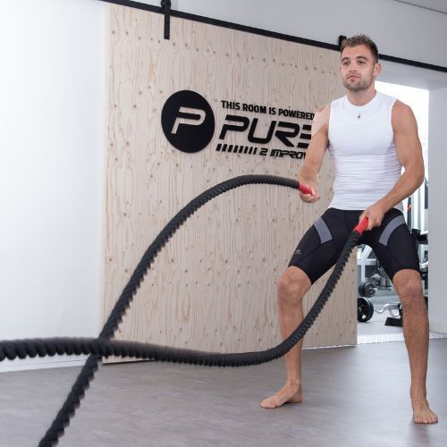Pure2Improve Battle Rope Trainingsseil schwarz P2I200810