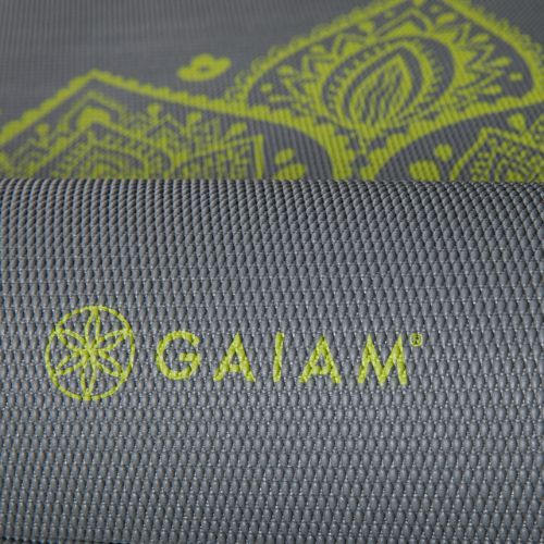 Gaiam Citron Yogamatte Sonnenuhr 6 mm grau 61333