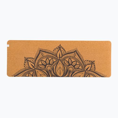 Gaiam Yoga-Matte gedruckt Kork Mandala 5 mm braun 63495