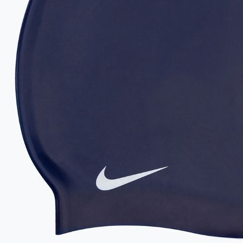 Nike Solid Silikon Badekappe navy blau 93060-440