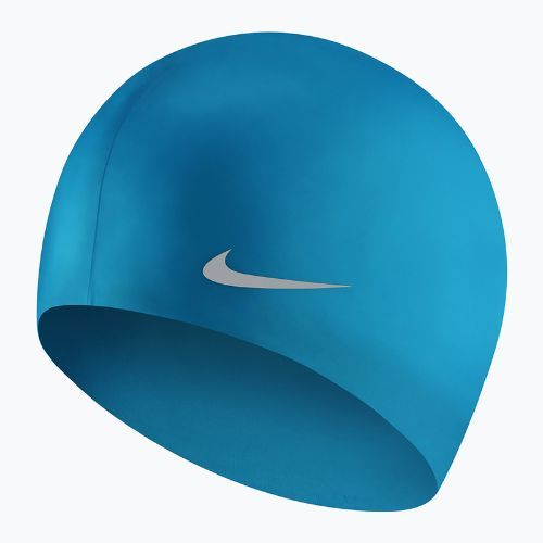 Nike Solid Silicone Kinder Badekappe blau TESS0106-458