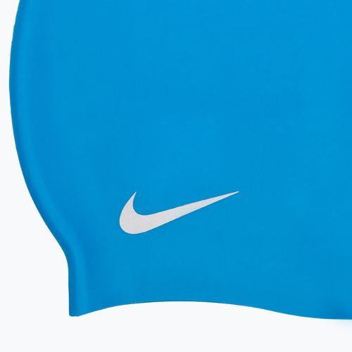 Nike Solid Silicone Kinder Badekappe blau TESS0106-458