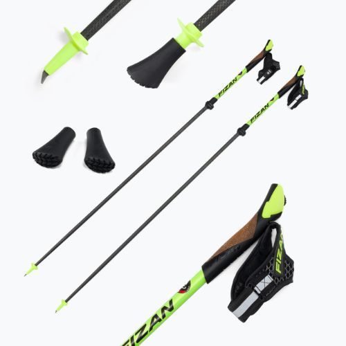 FIZAN Carbon Pro Nordic Walking Stöcke gelb S20 CA07