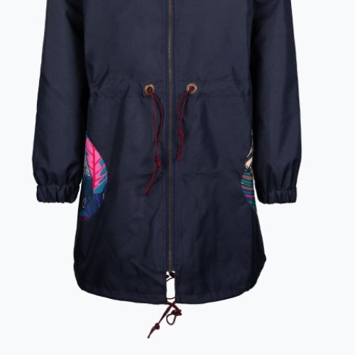 Waikane Vibe Blue Zebra Damen Regenjacke navy blau