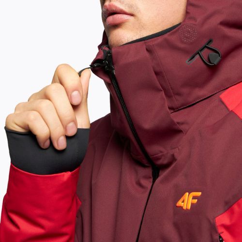 Herren 4F Skijacke burgunderrot H4Z21-KUMN015