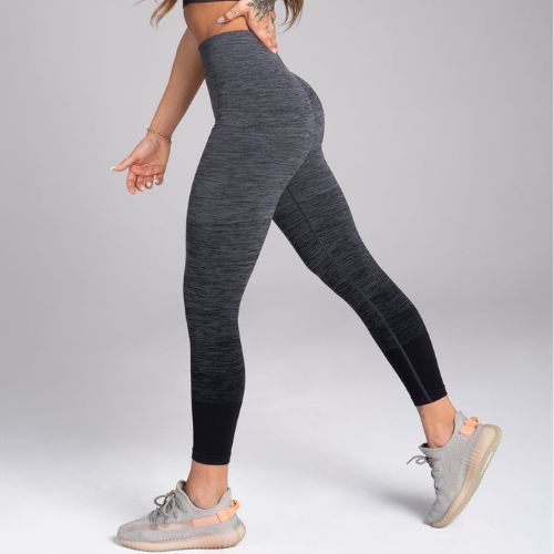 Damen-Leggings Gym Glamour Ombre grau 223